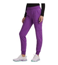 Pantaloni medicali dama tip jogger Cherokee Infinity CK080A, Bright Violet